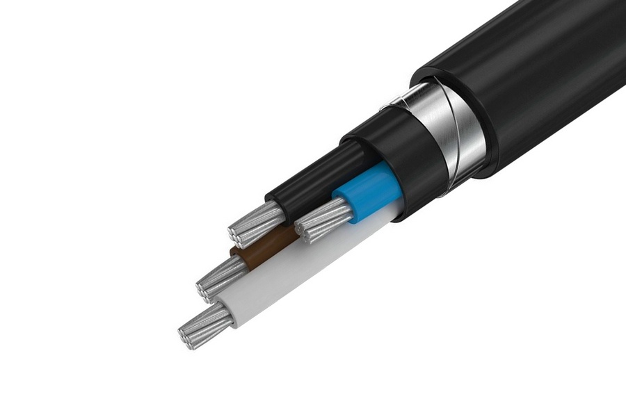 Бронированный кабель алюминиевый 4 3 кВ 400 мм АВБбШв ГОСТ 16442-80