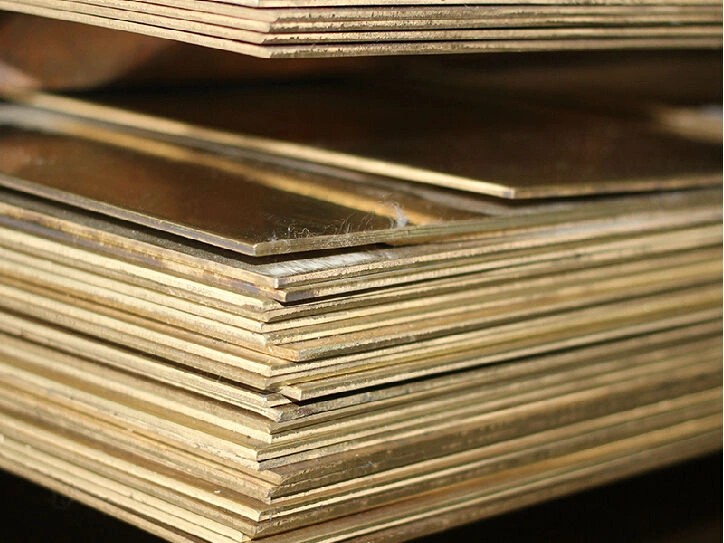 Латунный лист 10 мм 1000 мм 1410 мм ЛС59-1 ГОСТ 2208-2007